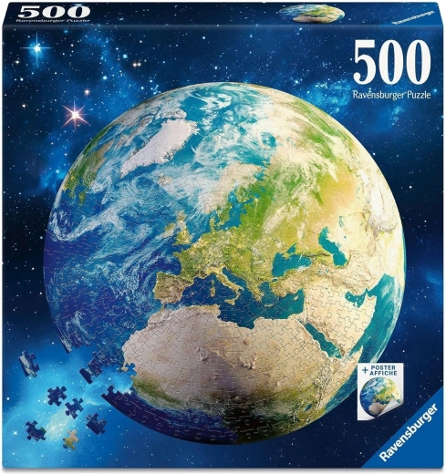 Puzzle rotondo Ravensburger Pianeta Terra 500 pezzi
