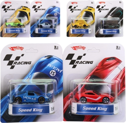 Macchinina in metallo 8 cm su blister