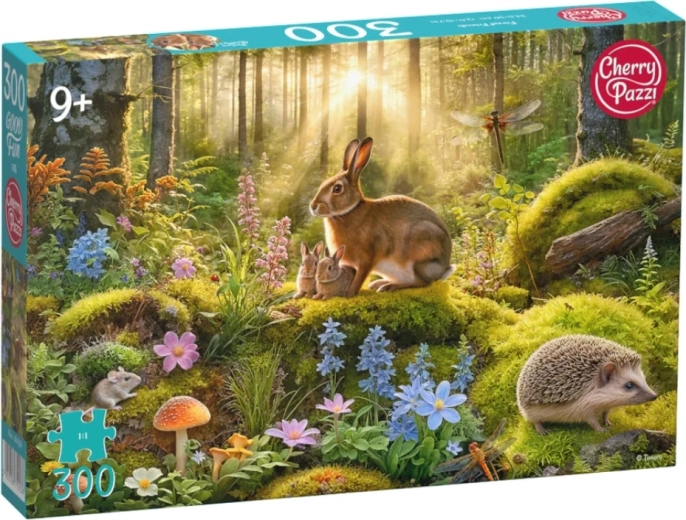 Puzzle Cherry Pazzi Coniglietti nel bosco, 300 pezzi