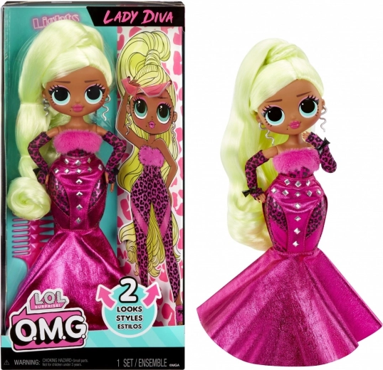 Bambola L.O.L. Surprise! O.M.G. Lady Diva – fashion doll con accessori