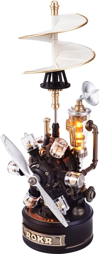 ROKR puzzle 3D meccanico Elicottero di Da Vinci con illuminazione LED