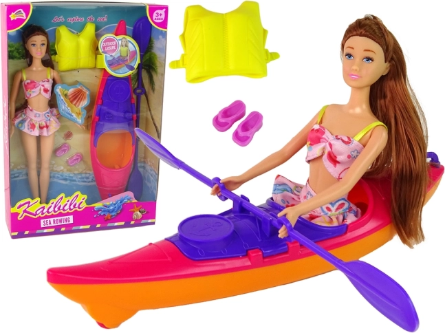 Set Burattino con Kayak e Accessori - Rosa