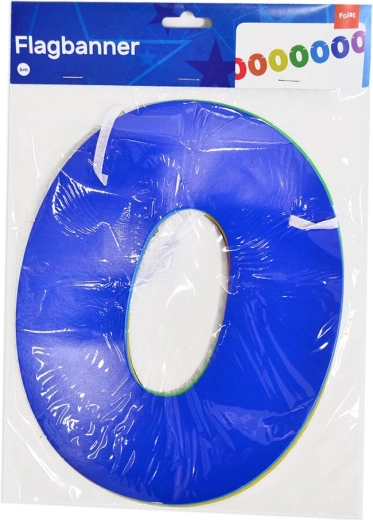 Ghirlanda di carta numero 0, 6 m