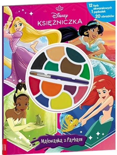 Disney Principesse – album da colorare con acquerelli