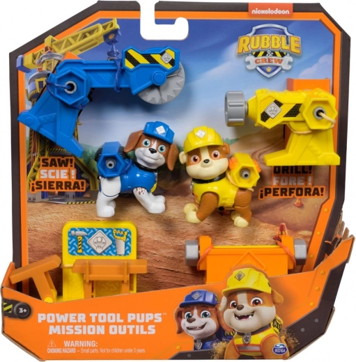 Rubble e la sua squadra – set di figure Power Tool Pups