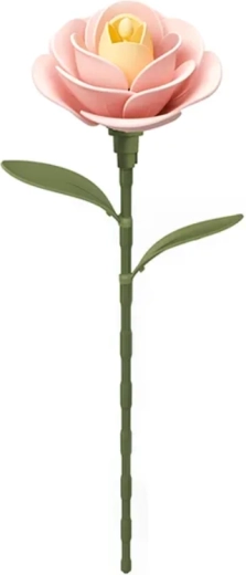 ROBOTIME ROKR Floral Art puzzle 3D – camelia rosa chiaro, 37 pezzi