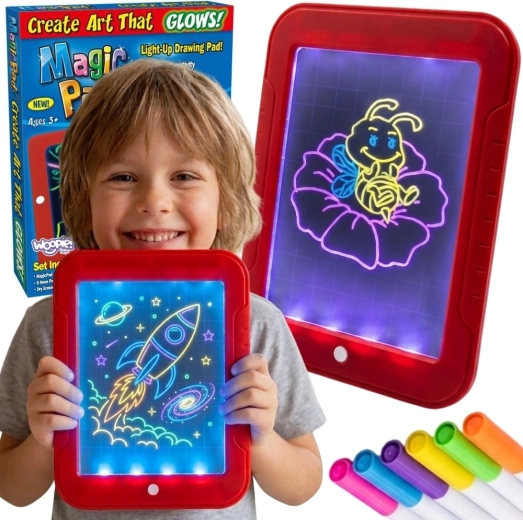 Lavagna luminosa da disegno WOOPIE con colori neon