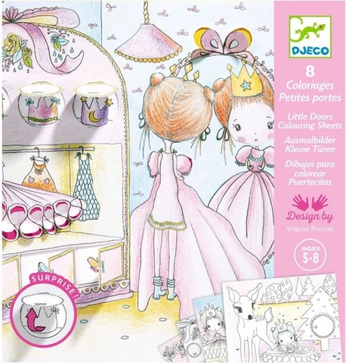 Libri da colorare rivelatori Principessa Pupi