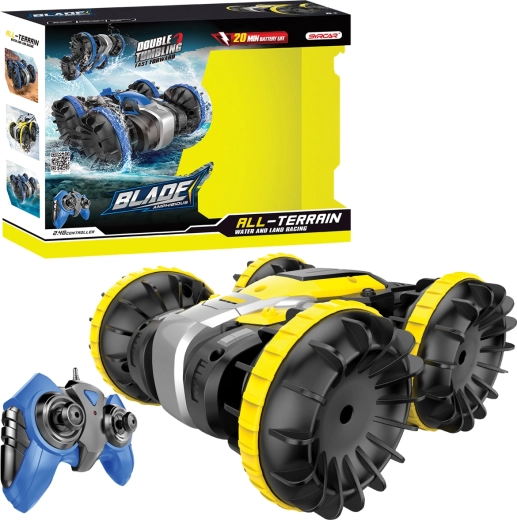 Auto RC anfibio 1:18 – giallo