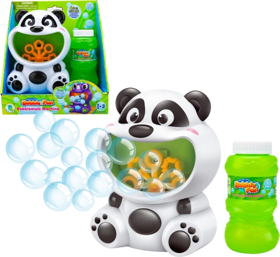 Bubble Fun macchina per bolle panda con ricarica 118 ml