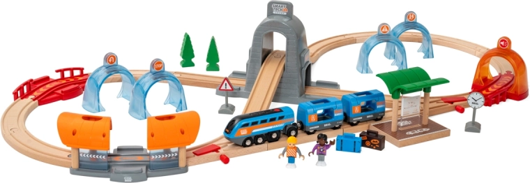 Brio Smart Tech Sound pista ferroviaria deluxe con tunnel