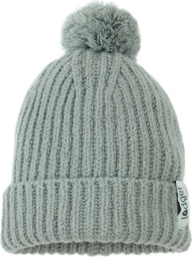 Lodger berretto lavorato a maglia in lana merino con pon-pon 6–12 mesi