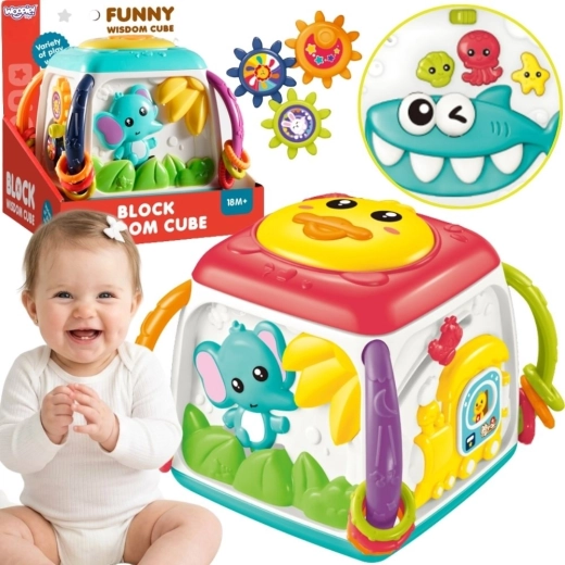Woopie Baby cubo educativo interattivo multifunzione 18m+