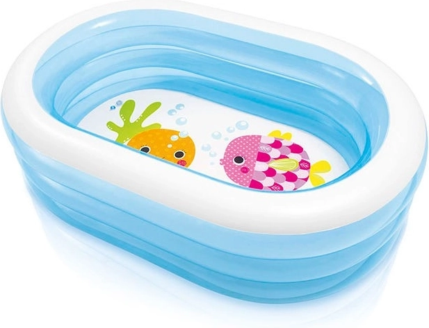 Piscina gonfiabile ovale per bambini 163 × 107 × 46 cm INTEX