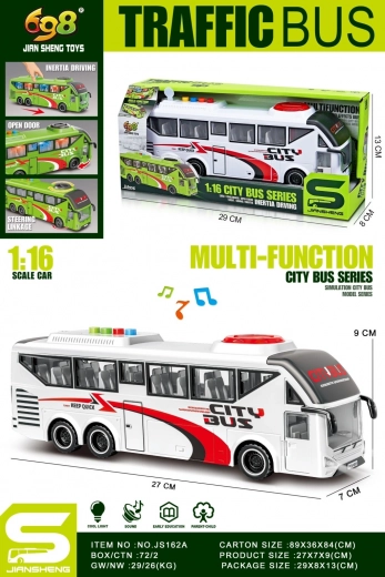 Autobus bianco 1:16