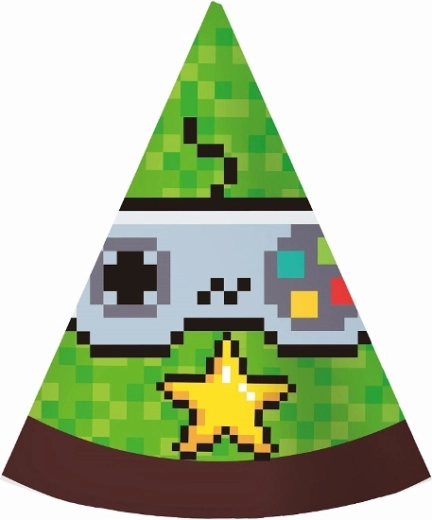 Cappellini di carta Game On – 6 pz