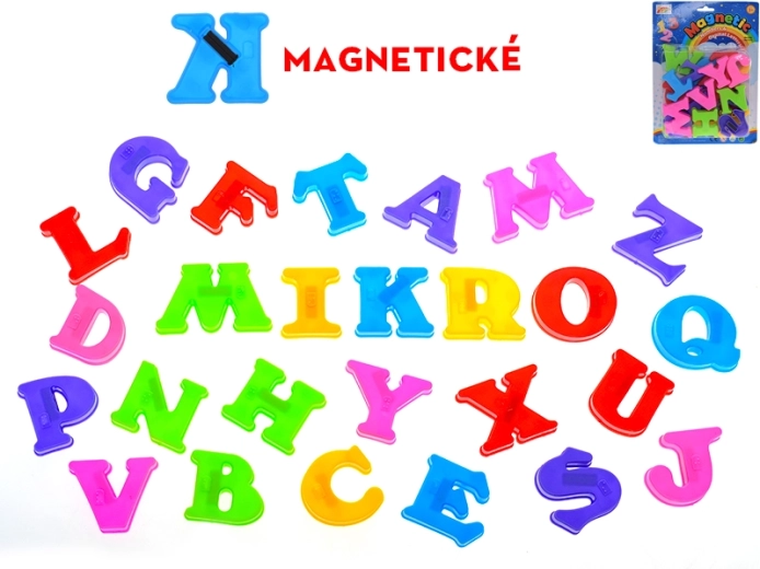 Lettere magnetiche in plastica – alfabeto colorato per bambini