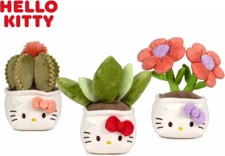 Peluche HELLO KITTY Botanical Love 21 cm