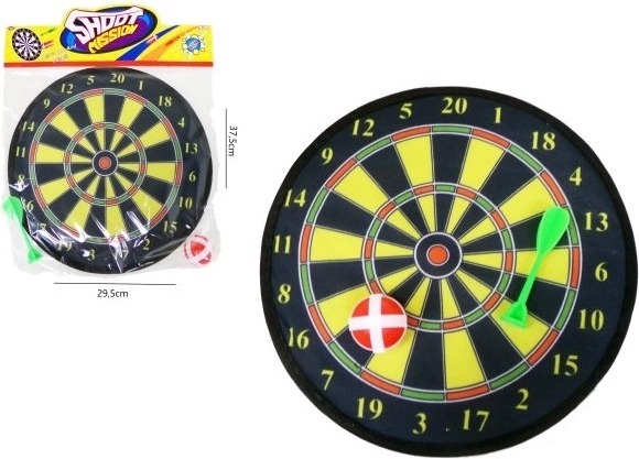 Bersaglio per freccette con ventosa e pallina con velcro
