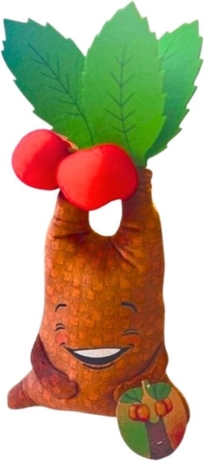 melo a forma di melo – decorazione morbida e giocattolo