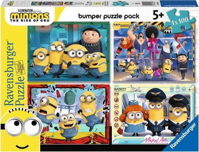 Puzzle Ravensburger Minions 2: L'ascesa di Gru 4x100 pezzi