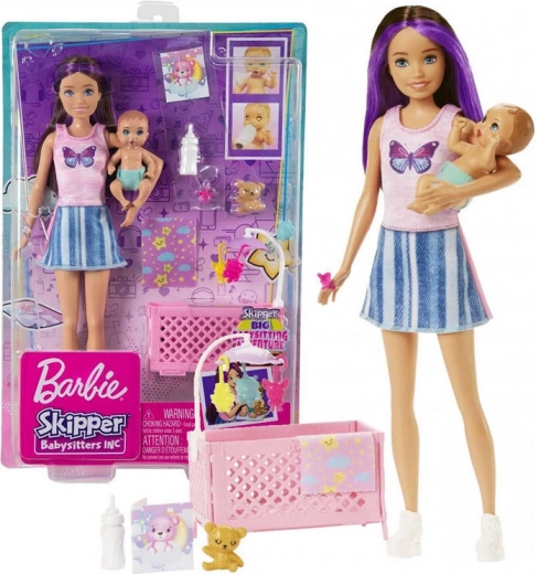 Barbie Skipper Babysitter – lettino e bebè set di gioco