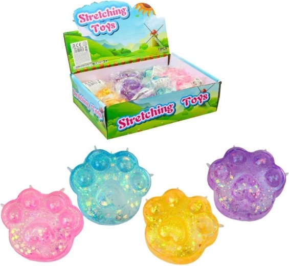 Zampa di gomma – giocattolo antistress da spremere in 4 colori