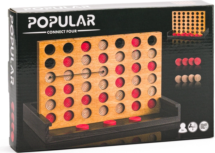 Gioco in legno Populár Tris 4 in fila