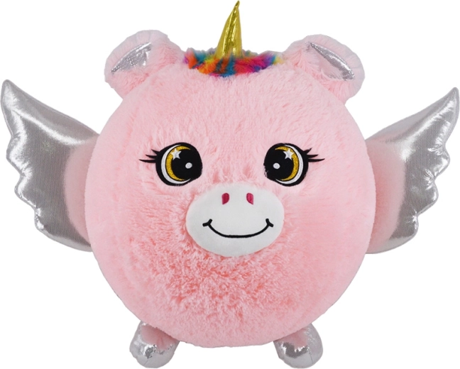 Amico peluche gonfiabile – unicorno rosa 30 cm