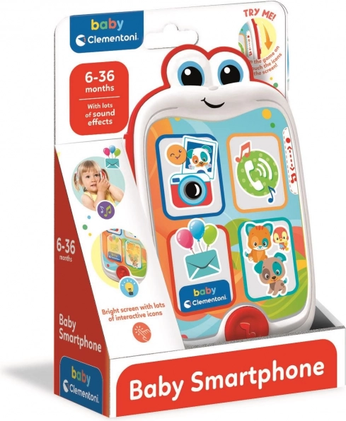 CLEMENTONI BABY smartphone interattivo per bambini con suoni