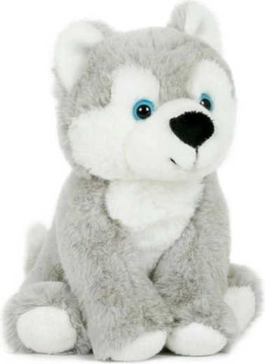 Cane husky di peluche seduto 15 × 19 cm