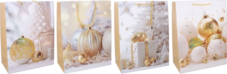 borsa regalo natalizia L 30 × 40 × 12 cm