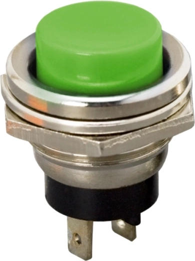 Pulsante da incasso verde
