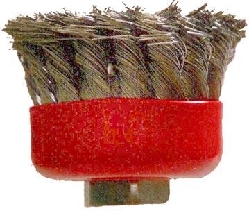 Spazzola a tazza intrecciata M14, diametro 65 mm, filo 0,3 mm