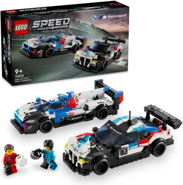 Lego Speed Champions auto da corsa BMW M4 GT3 e BMW M Hybrid V8