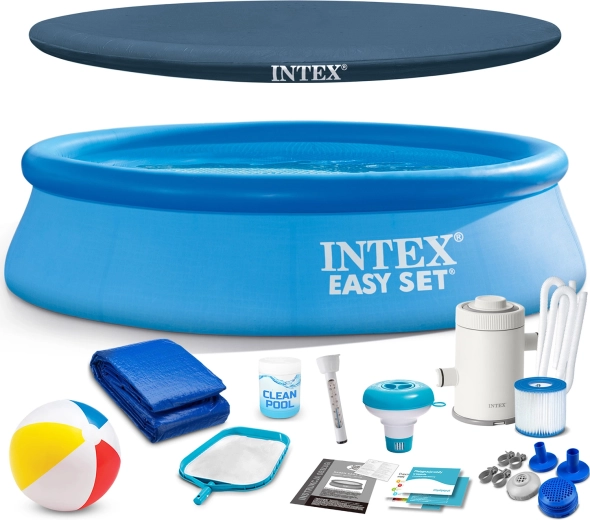 Piscina da giardino gonfiabile 244 × 61 cm INTEX Easy Set 16in1