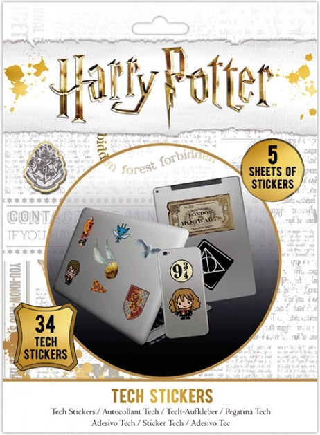Adesivi a tema Harry Potter, set 34 pezzi