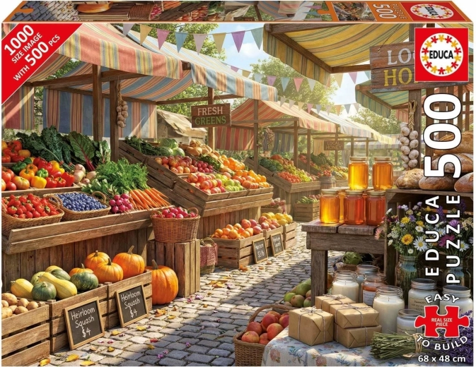 Educa puzzle Mercato contadino soleggiato 500 pezzi