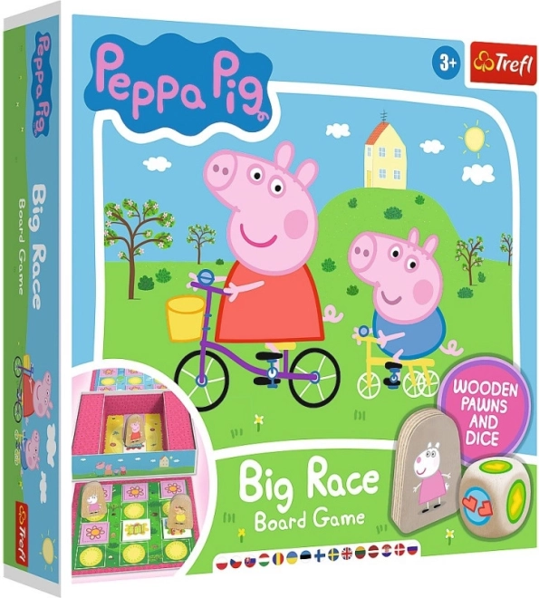 Gioco da tavolo Big Race Peppa Pig di Trefl