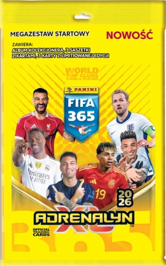 Megaset iniziale di carte PANINI FIFA 365 Adrenalyn XL 2026
