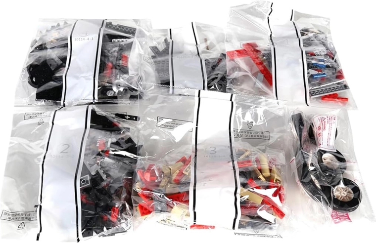 Set di costruzione auto d’epoca rossa 1308 pezzi