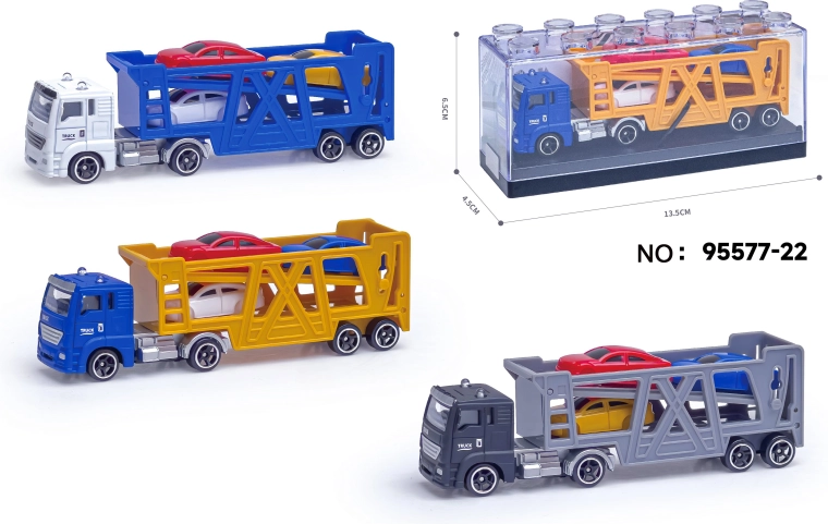 Modello in metallo di camion con semirimorchio 1:64 – più varianti
