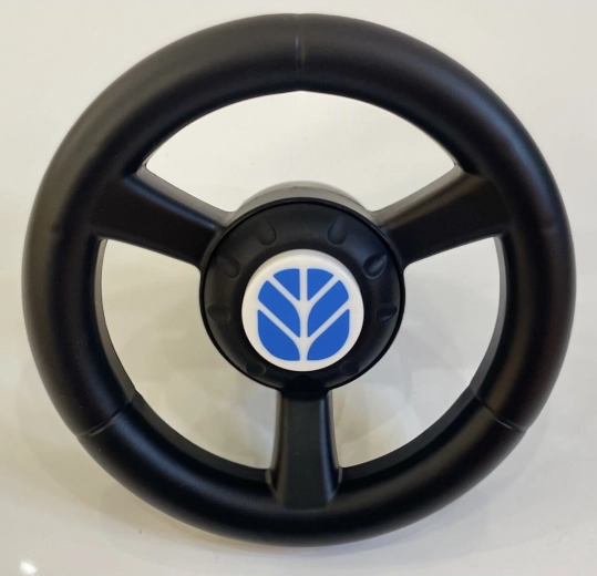 Cavalcabile con volante a forma di trattore New Holland
