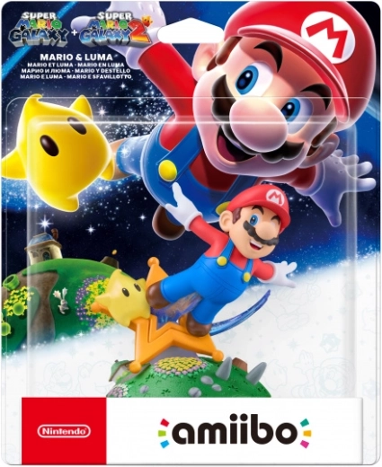 Figura amiibo Super Mario Galaxy Mario e Luma
