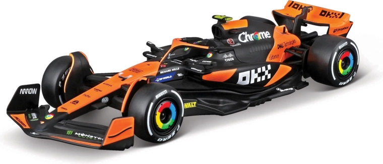 Modello di Formula 1 Bburago McLaren MCL38 2024 Lando Norris 1:43