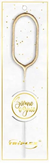 Stellina numero 0, dorata 16,5 cm