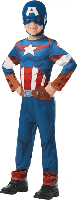 Costume per bambini Capitan America classico 7–8 anni