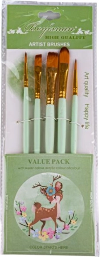 Set di pennelli da pittura (5 pz) – verde