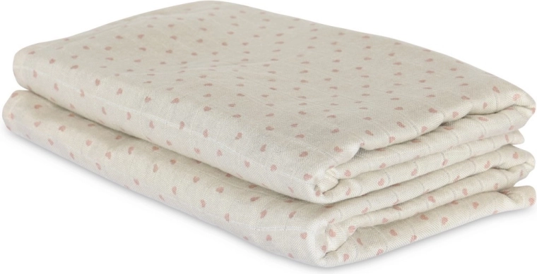 NuuRoo josefine pannolini in mussola di bambù hearts (2 pz)