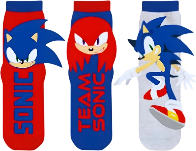 Calzini alla caviglia da bambino Sonic - 3 paia